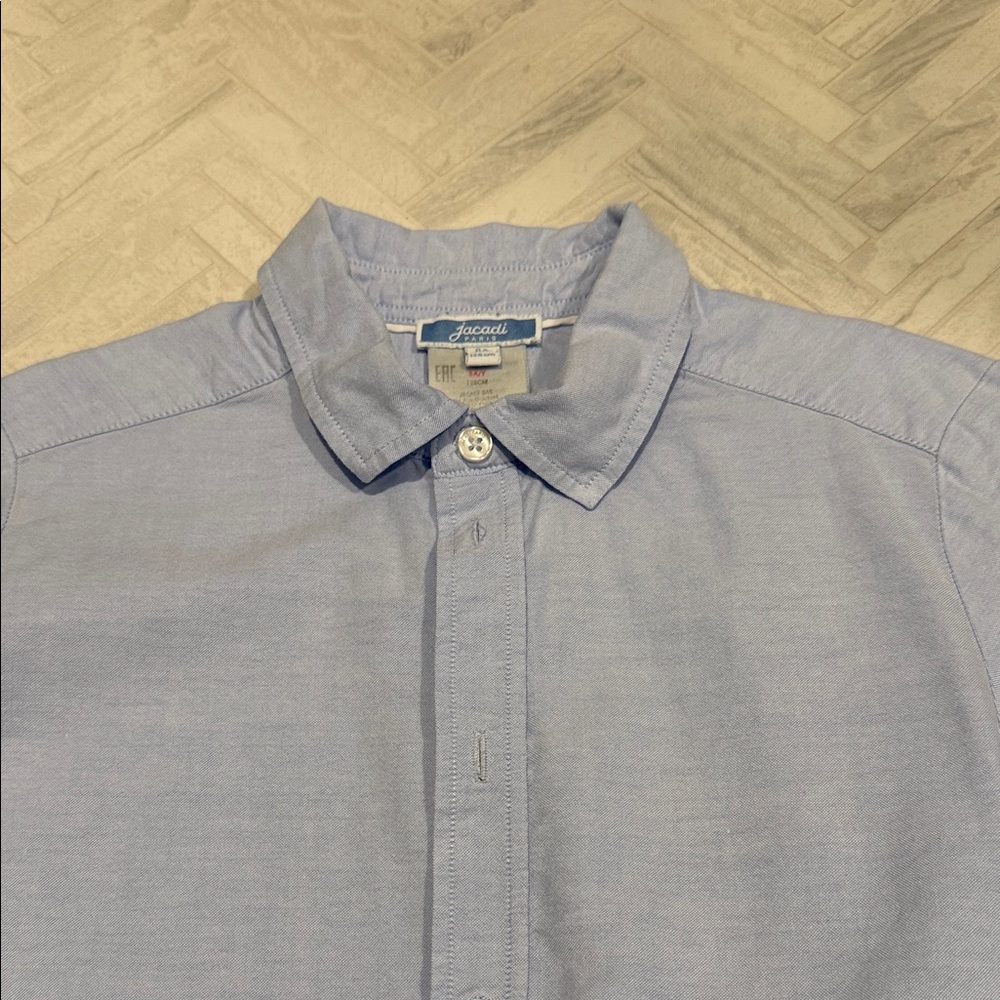 Jacadi Kids Light Blue Button-Up Shirt, size 8 - Picture 2 of 6